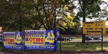 Hindu nationalist and pro-Khalistan extremism identified as new threats in UK counter-extremism review 6 Khalistan Referendum posters corner of Foleshill Road ^ Harnall Lane West Coventry geograph.org .uk 6987097